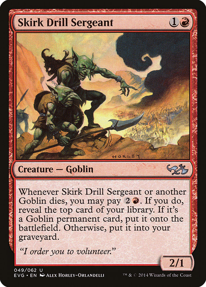 Skirk Drill Sergeant (Elves vs. Goblins) [Duel Decks Anthology] | Anubis Games and Hobby
