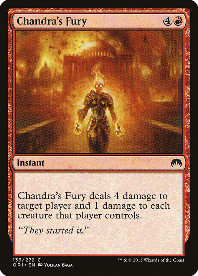 Chandra's Fury [Magic Origins] | Anubis Games and Hobby