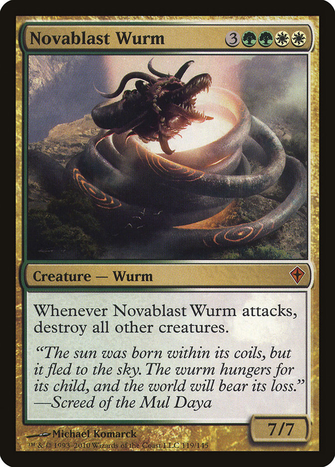 Novablast Wurm [Worldwake] | Anubis Games and Hobby