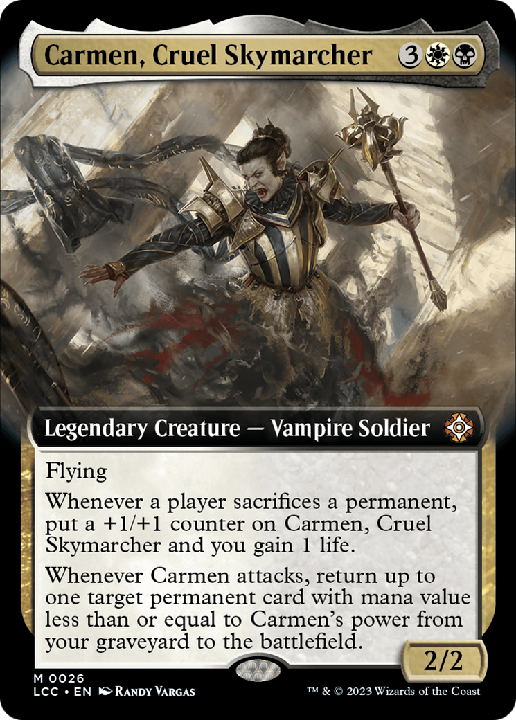 Carmen, Cruel Skymarcher (Extended Art) [The Lost Caverns of Ixalan Commander] | Anubis Games and Hobby