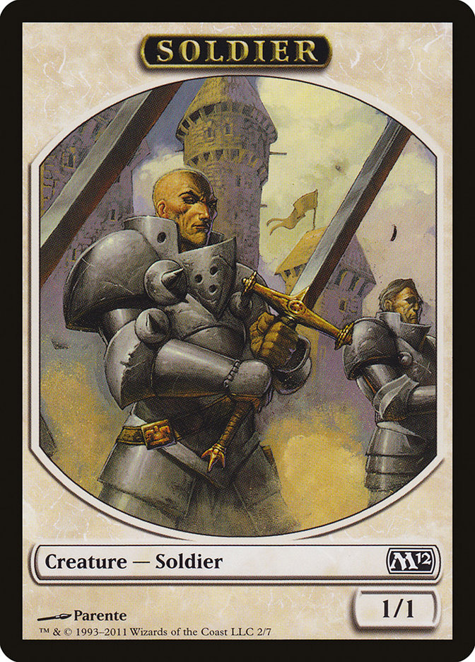 Soldier Token [Magic 2012 Tokens] | Anubis Games and Hobby