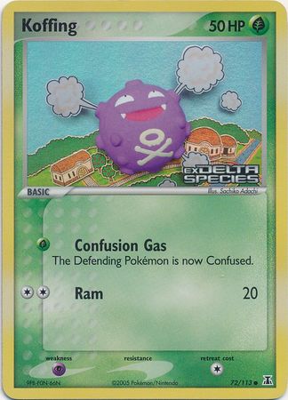 Koffing (72/113) (Stamped) [EX: Delta Species] | Anubis Games and Hobby