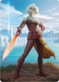 Nahiri, Heir of the Ancients 1 Art Card [Zendikar Rising Art Series] | Anubis Games and Hobby