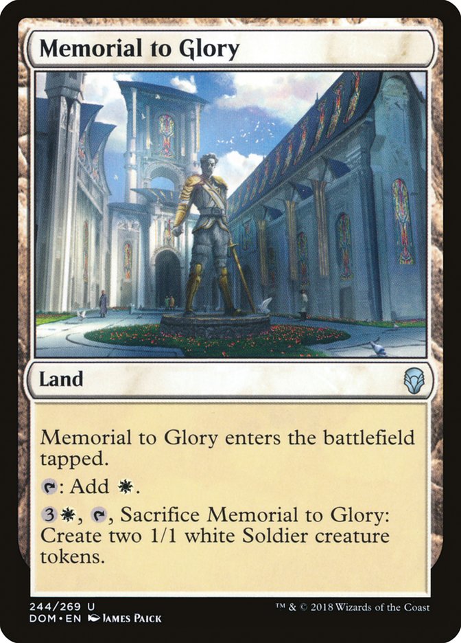 Memorial to Glory [Dominaria] | Anubis Games and Hobby