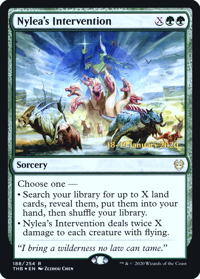 Nylea's Intervention [Theros Beyond Death Prerelease Promos] | Anubis Games and Hobby