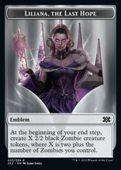 Liliana, the Last Hope Emblem // Spirit (002) Double-Sided Token [Double Masters 2022 Tokens] | Anubis Games and Hobby