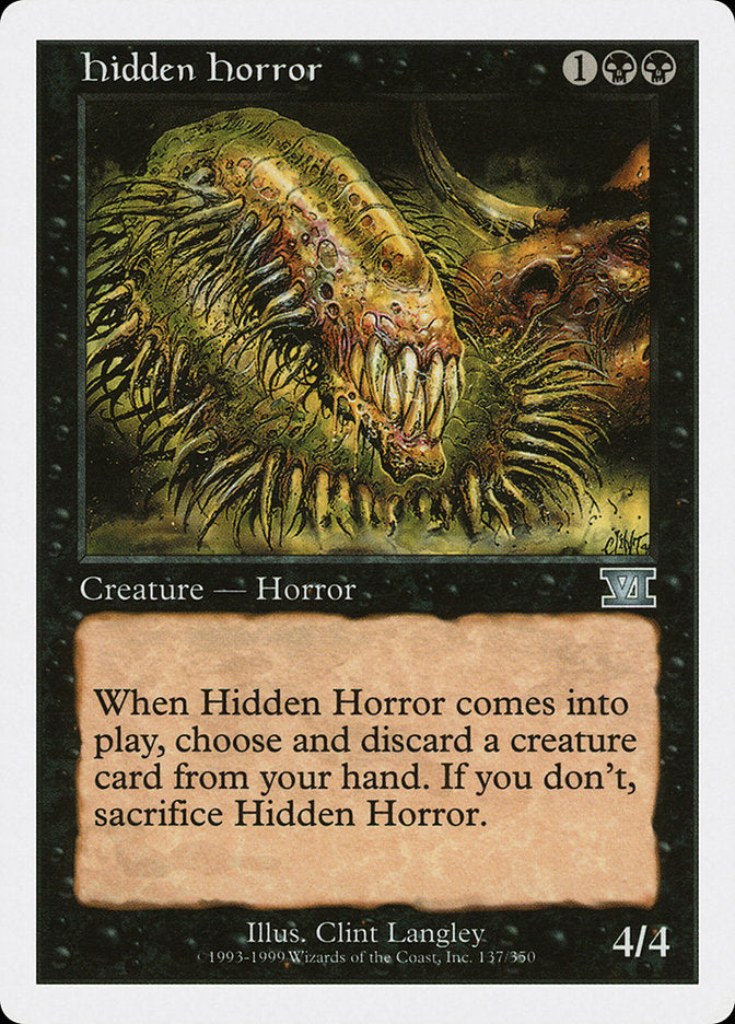 Hidden Horror [Classic Sixth Edition] | Anubis Games and Hobby