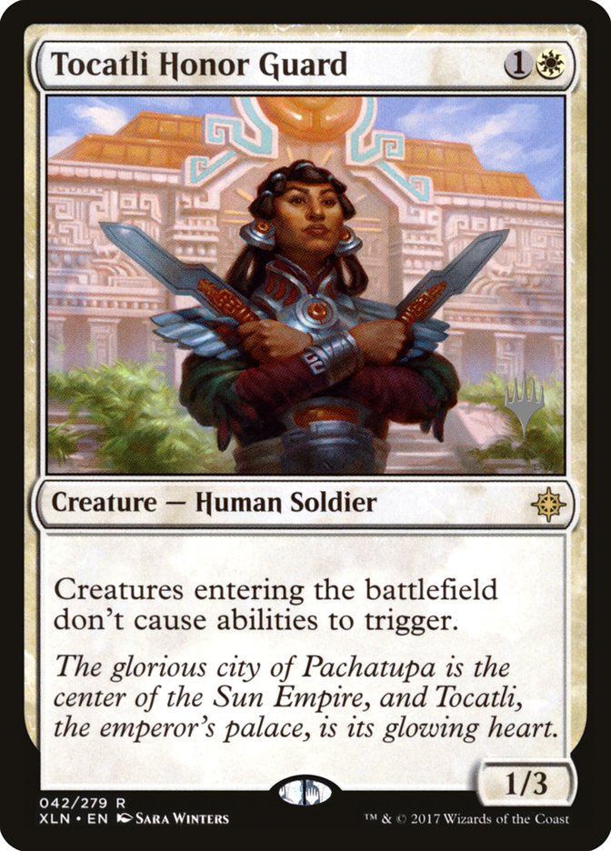 Tocatli Honor Guard (Promo Pack) [Ixalan Promos] | Anubis Games and Hobby