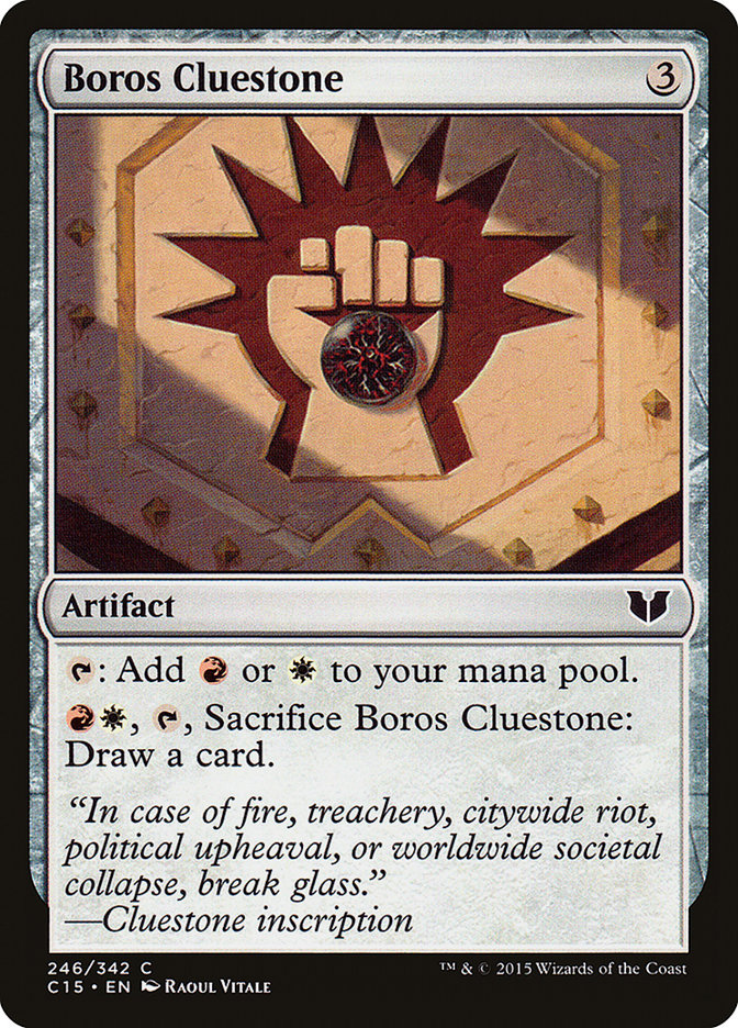 Boros Cluestone [Commander 2015] | Anubis Games and Hobby