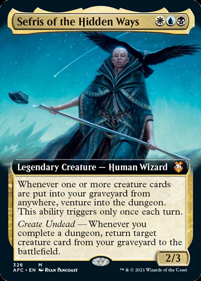 Sefris of the Hidden Ways (Extended Art) [Dungeons & Dragons: Adventures in the Forgotten Realms Commander] | Anubis Games and Hobby