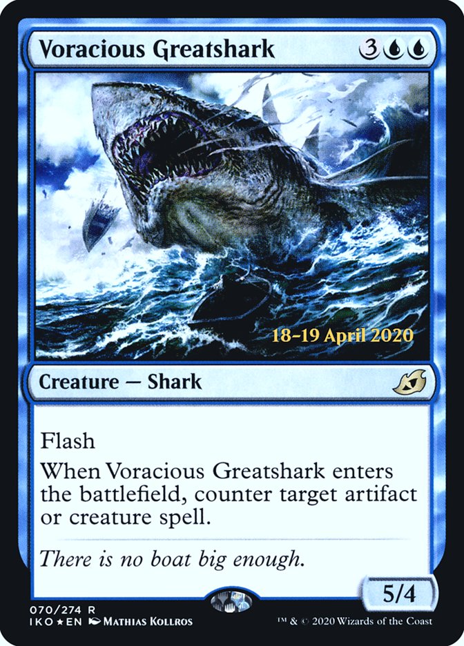 Voracious Greatshark [Ikoria: Lair of Behemoths Prerelease Promos] | Anubis Games and Hobby