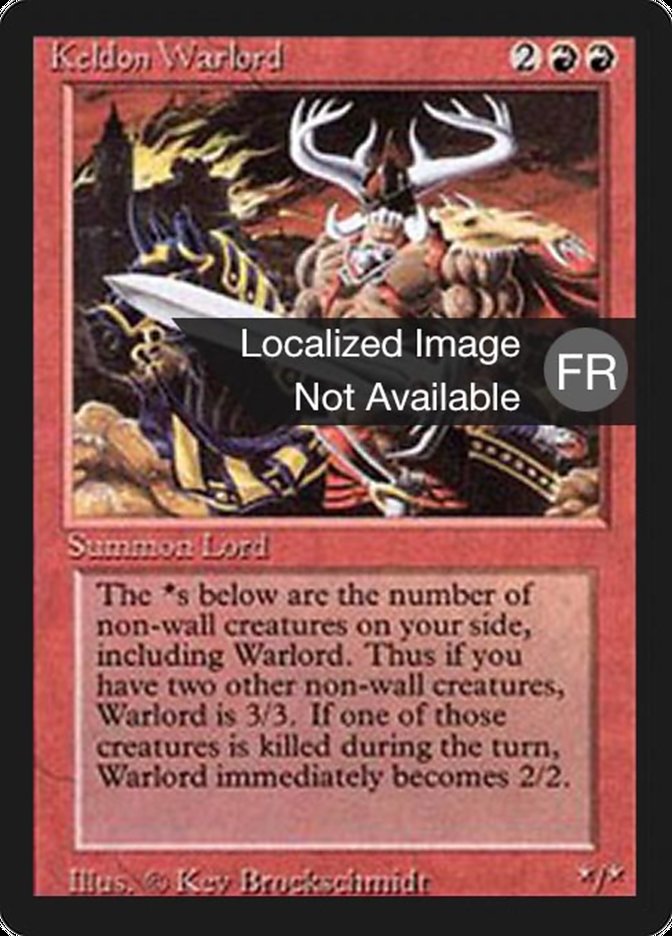 Keldon Warlord [Foreign Black Border] | Anubis Games and Hobby