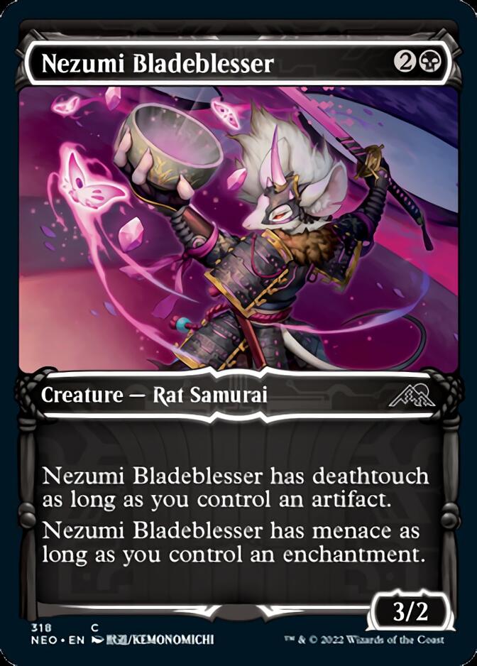 Nezumi Bladeblesser (Showcase Samurai) [Kamigawa: Neon Dynasty] | Anubis Games and Hobby