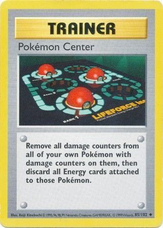 Pokemon Center (85/102) [Base Set Shadowless Unlimited] | Anubis Games and Hobby