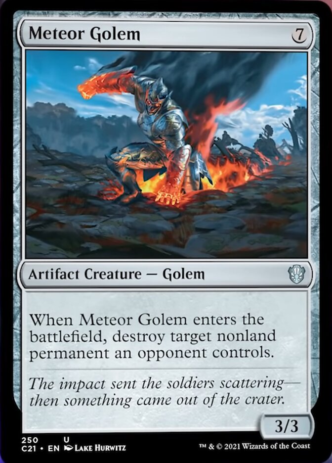 Meteor Golem [Commander 2021] | Anubis Games and Hobby