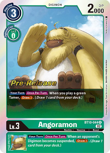 Angoramon [BT10-044] [Xros Encounter Pre-Release Cards] | Anubis Games and Hobby