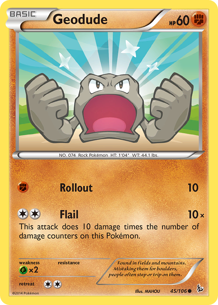 Geodude (45/106) [XY: Flashfire] | Anubis Games and Hobby