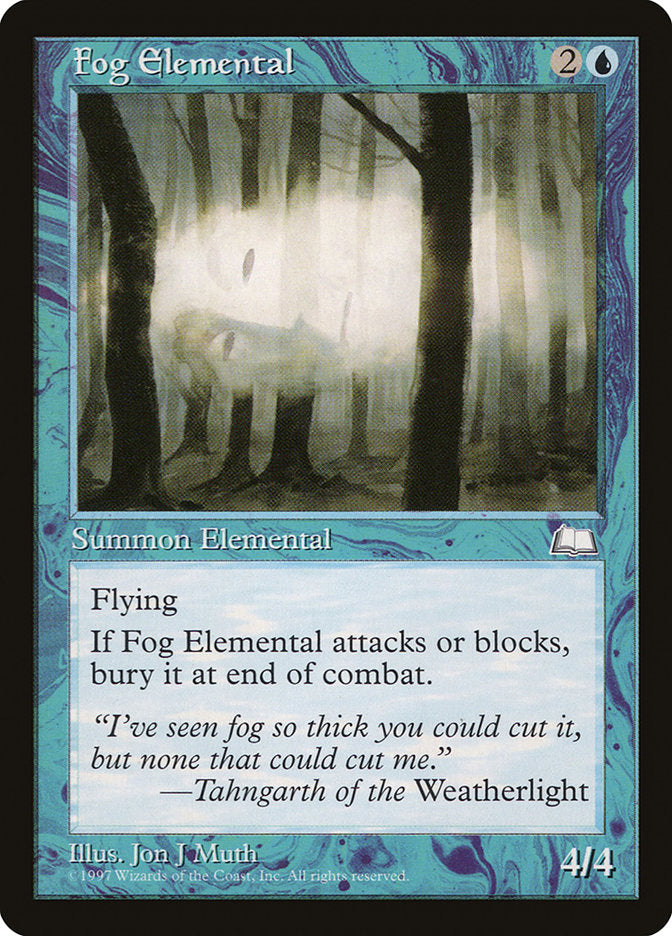 Fog Elemental [Weatherlight] | Anubis Games and Hobby
