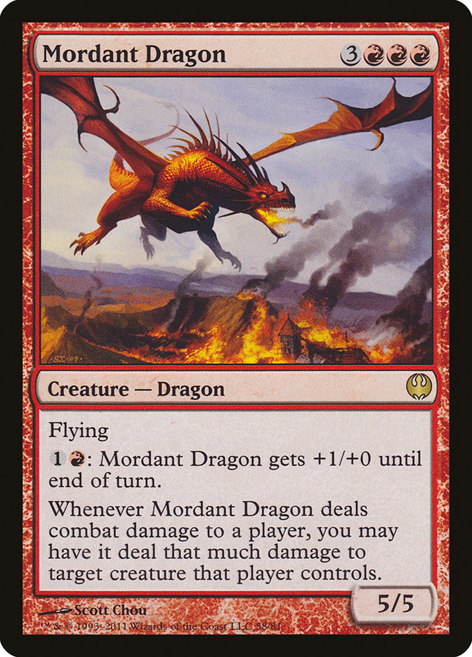 Mordant Dragon [Duel Decks: Knights vs. Dragons] | Anubis Games and Hobby