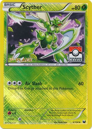 Scyther (4/108) (League Promo 1st Place) [Black & White: Dark Explorers] | Anubis Games and Hobby