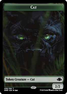 Insect // Cat (008) Double-Sided Token [Dominaria Remastered Tokens] | Anubis Games and Hobby
