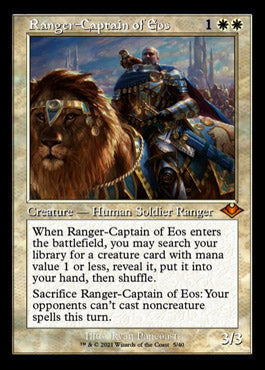 Ranger-Captain of Eos (Retro Foil Etched) [Modern Horizons 2] | Anubis Games and Hobby