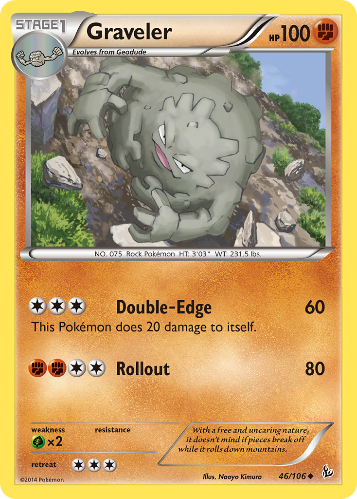 Graveler (46/106) [XY: Flashfire] | Anubis Games and Hobby