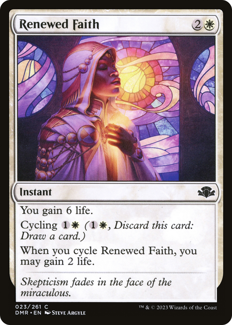 Renewed Faith [Dominaria Remastered] | Anubis Games and Hobby