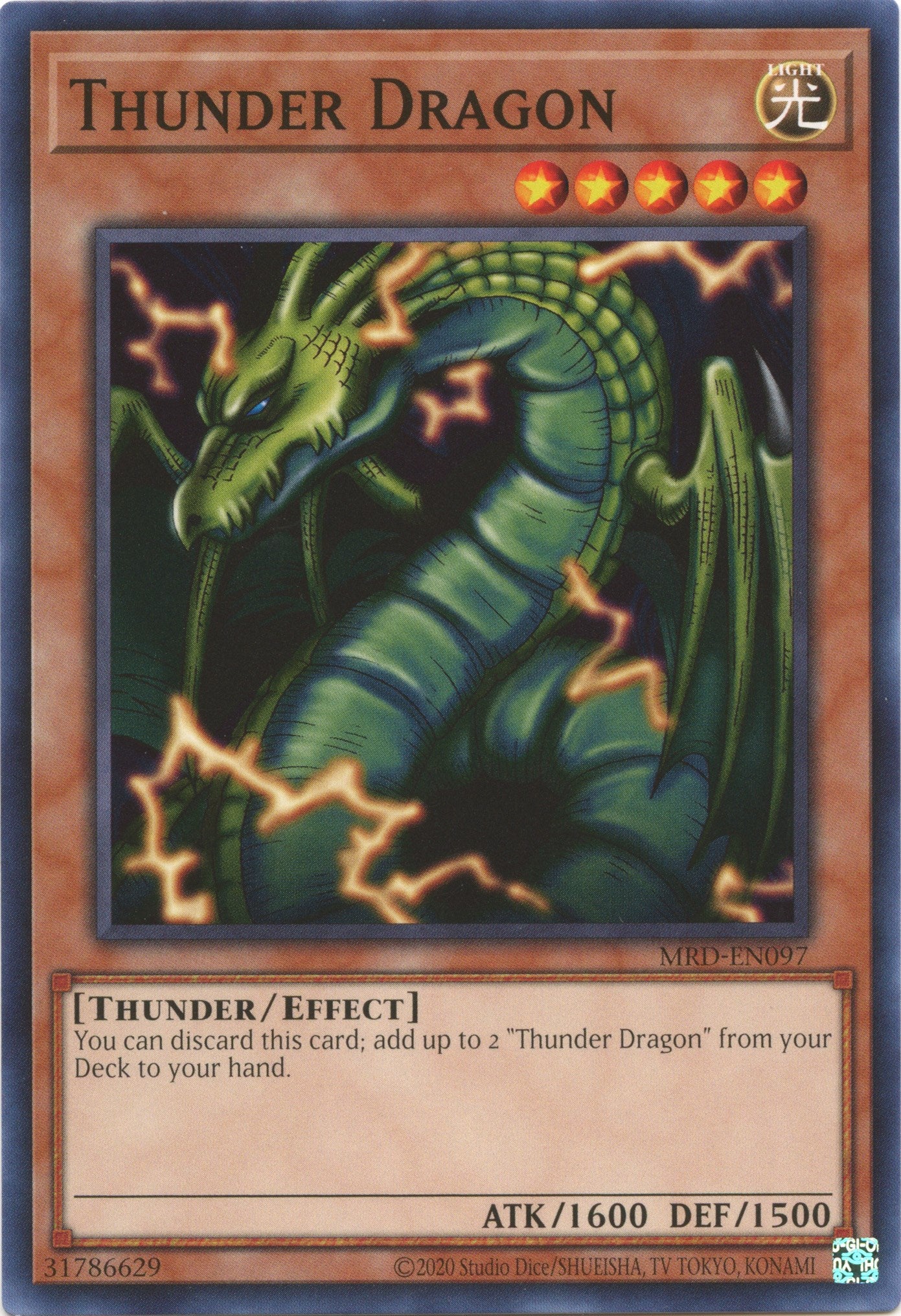 Thunder Dragon (25th Anniversary) [MRD-EN097] Common | Anubis Games and Hobby