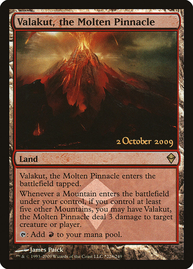 Valakut, the Molten Pinnacle [Zendikar Prerelease Promos] | Anubis Games and Hobby