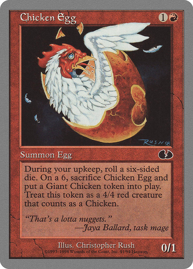 Chicken Egg [Unglued] | Anubis Games and Hobby