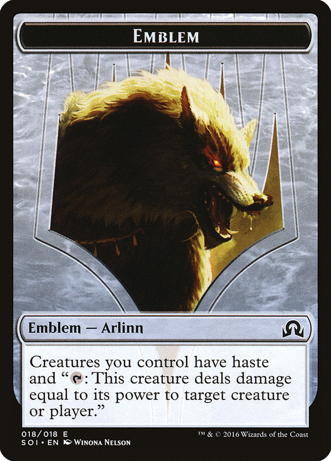 Arlinn Kord Emblem [Shadows over Innistrad Tokens] | Anubis Games and Hobby