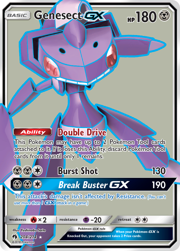 Genesect GX (204/214) [Sun & Moon: Lost Thunder] | Anubis Games and Hobby