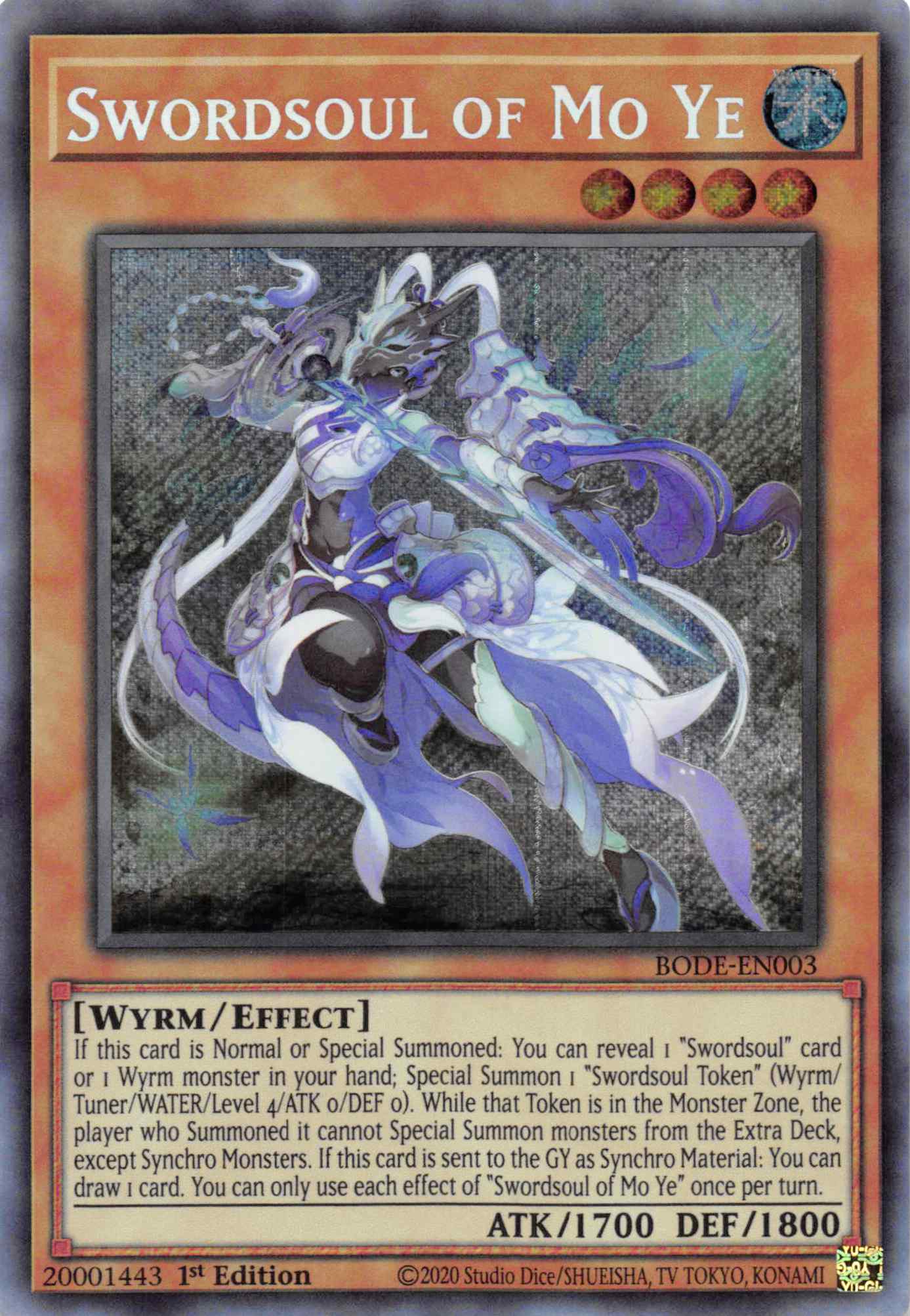 Swordsoul of Mo Ye [BODE-EN003] Secret Rare | Anubis Games and Hobby