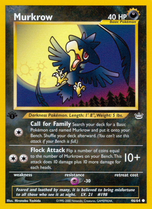 Murkrow (46/64) [Neo Revelation 1st Edition] | Anubis Games and Hobby