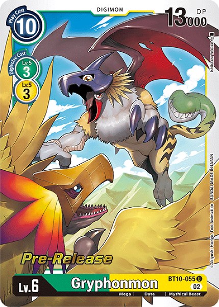 Gryphonmon [BT10-055] [Xros Encounter Pre-Release Cards] | Anubis Games and Hobby