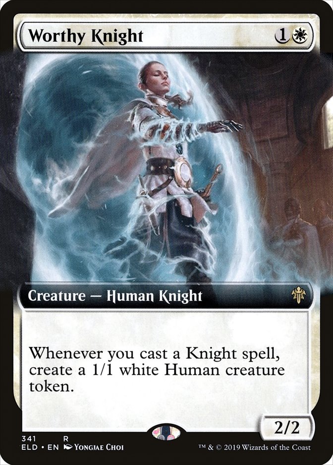 Worthy Knight (Extended Art) [Throne of Eldraine] | Anubis Games and Hobby