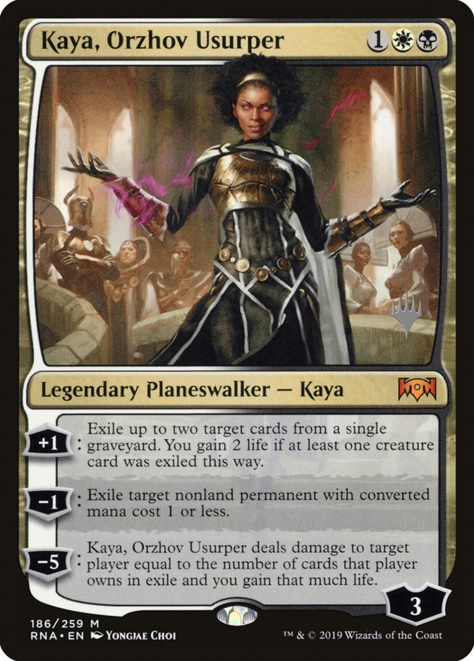 Kaya, Orzhov Usurper (Promo Pack) [Ravnica Allegiance Promos] | Anubis Games and Hobby