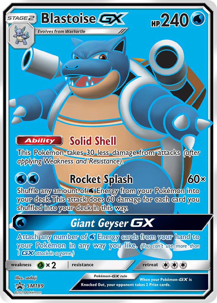 Blastoise GX (SM189) [Sun & Moon: Black Star Promos] | Anubis Games and Hobby