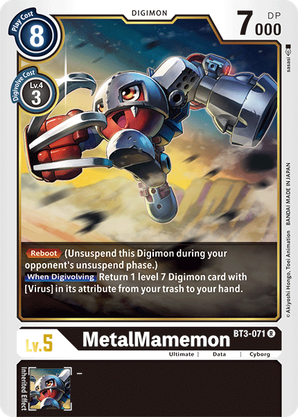 MetalMamemon [BT3-071] [Release Special Booster Ver.1.5] | Anubis Games and Hobby