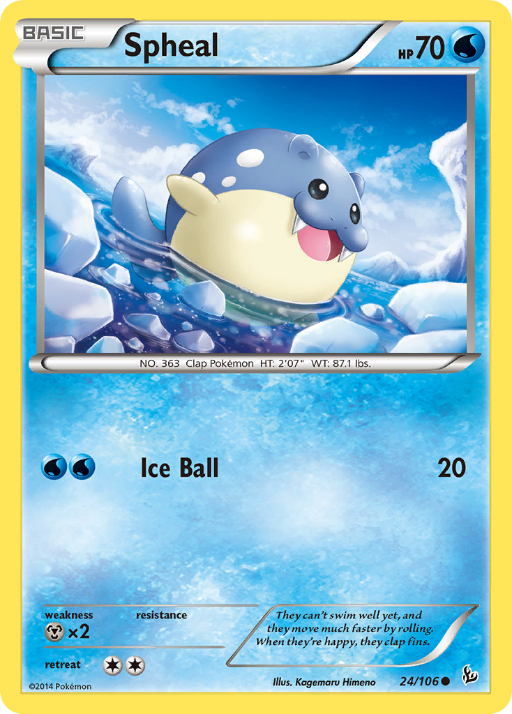 Spheal (24/106) [XY: Flashfire] | Anubis Games and Hobby