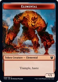 Elemental // Satyr Double-Sided Token [Theros Beyond Death Tokens] | Anubis Games and Hobby