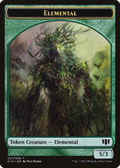 Elemental // Beast (019/036) Double-Sided Token [Commander 2014 Tokens] | Anubis Games and Hobby