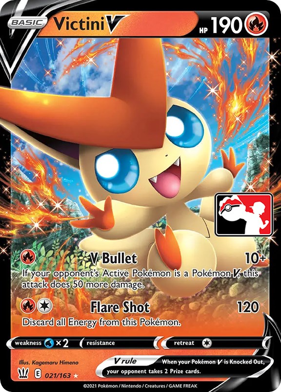 Victini V (021/163) [Prize Pack Series One] | Anubis Games and Hobby