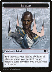 Teferi, Temporal Archmage Emblem // Zombie (011/036) Double-Sided Token [Commander 2014 Tokens] | Anubis Games and Hobby