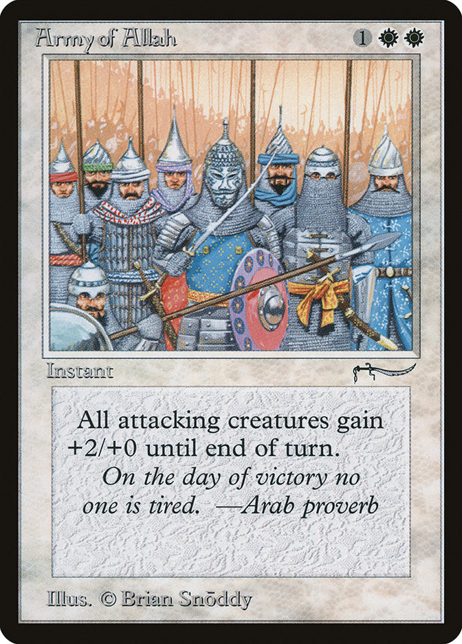 Army of Allah (Dark Mana Cost) [Arabian Nights] | Anubis Games and Hobby