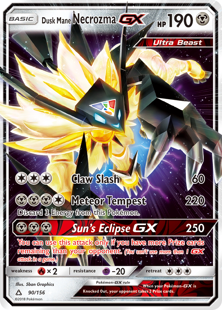 Dusk Mane Necrozma GX (90/156) [Sun & Moon: Ultra Prism] | Anubis Games and Hobby