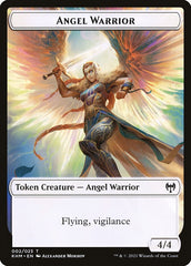 Human Warrior // Angel Warrior Double-Sided Token [Kaldheim Tokens] | Anubis Games and Hobby