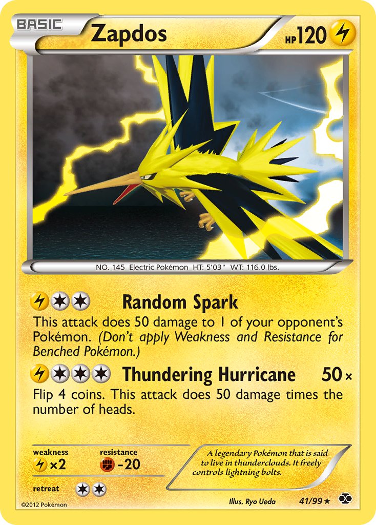 Zapdos (41/99) (Blister Exclusive) [Black & White: Next Destinies] | Anubis Games and Hobby