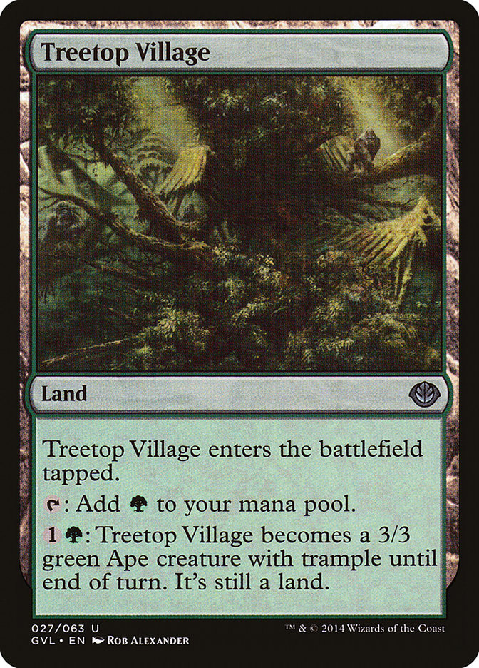 Treetop Village (Garruk vs. Liliana) [Duel Decks Anthology] | Anubis Games and Hobby